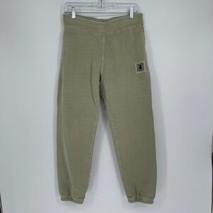 Teddy Fresh Men's Sage Green Acid Wash Cotton Jogger Sweatpants Size XS